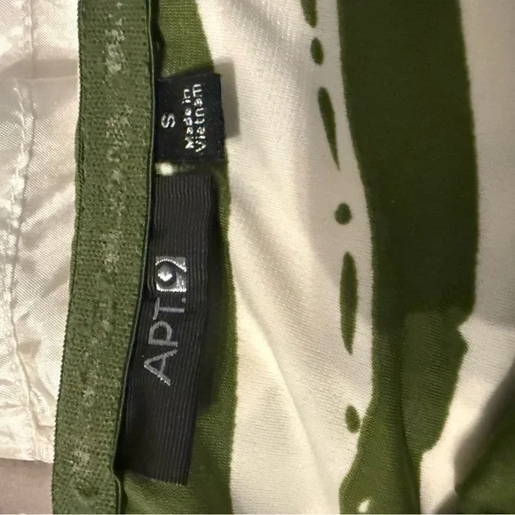 Apt. 9 Olive Green & White Strapless Knot-Front Summer Dress - Picture 6 of 8